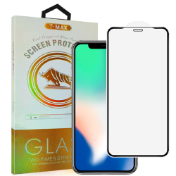 T-Max Premium 3D Tempered Glass Full Glue Fluid Despensing - Αντιχαρακτικό Γυαλί Οθόνης Apple iPhone X / XS - Black (5206015066320)