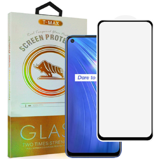T-Max Premium 3D Tempered Glass Full Glue Fluid Despensing - Αντιχαρακτικό Γυαλί Οθόνης Realme 6 - Black (5206015066412)