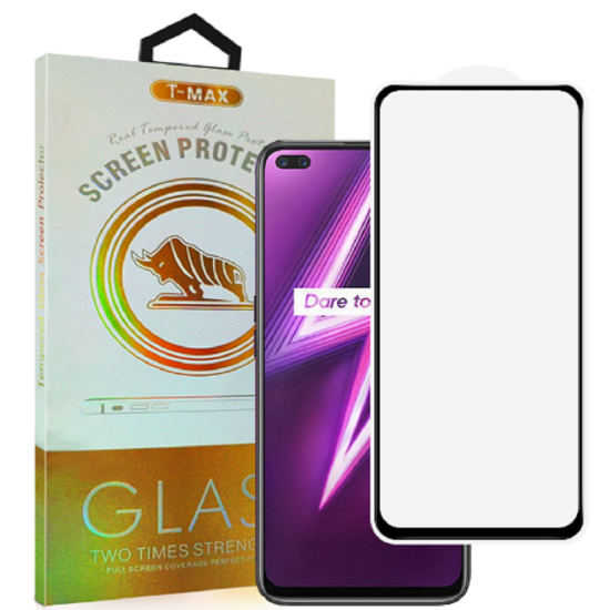 T-Max Premium 3D Tempered Glass Full Glue Fluid Despensing - Αντιχαρακτικό Γυαλί Οθόνης Realme 6 Pro - Black (5206015066399)