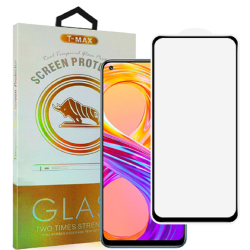 T-Max Premium 3D Tempered Glass Full Glue Fluid Despensing - Αντιχαρακτικό Γυαλί Οθόνης Realme 8 Pro - Black (5206015066481)