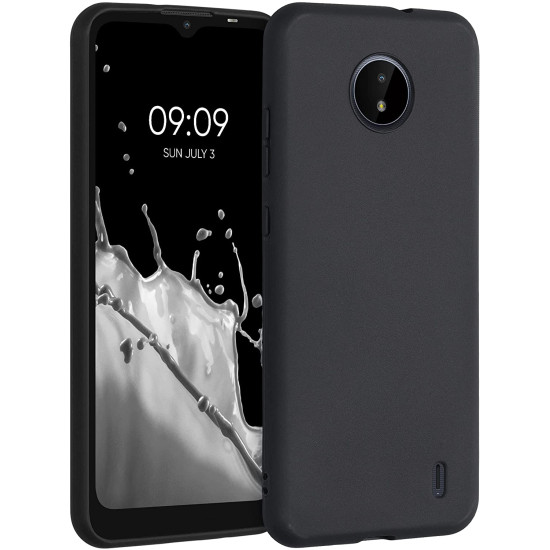 KWmobile Θήκη Σιλικόνης Nokia C20 / C10 - Black (54848.01)