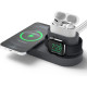 Elago Charging Hub Trio 1 - Βάση Σιλικόνης για τον Ασύρματο Φορτιστή MagSafe / Airpods Pro 2nd Gen / 1st Gen / Apple Watch - Dark Grey (EMSHUB-TRIO1-DGY)