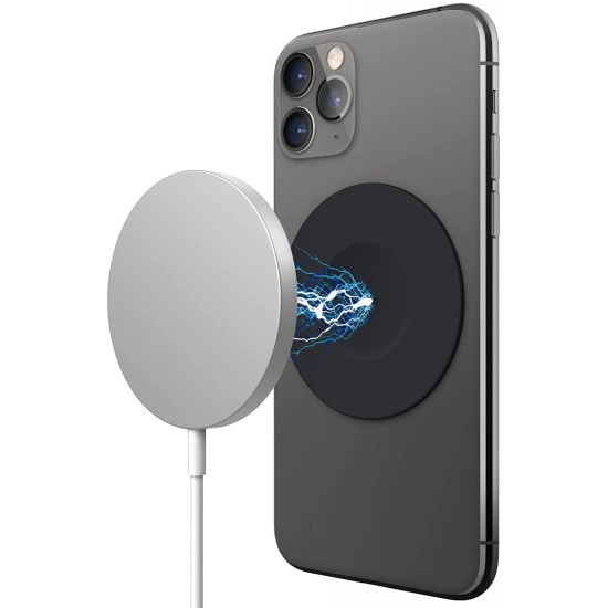 Elago MagSafe Guide for Smartphones - Αυτοκόλλητο MagSafe για Συσκευές με Ασύρματη Φόρτιση - Black (EMSGUIDE-BK)