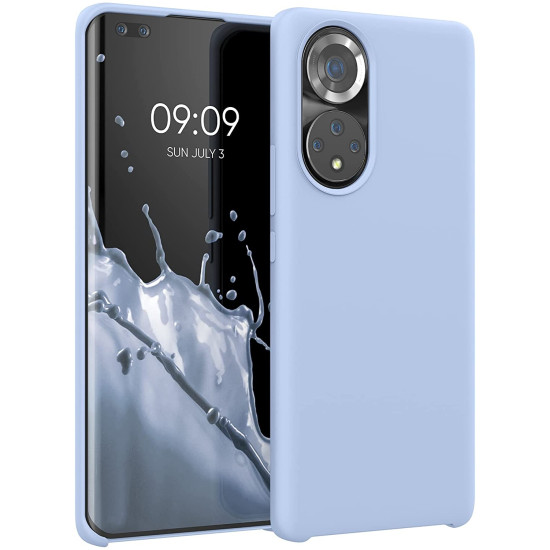 KWmobile Θήκη Σιλικόνης Honor 50 Pro - Soft Flexible Rubber Cover - Light Blue Matte (55482.58)