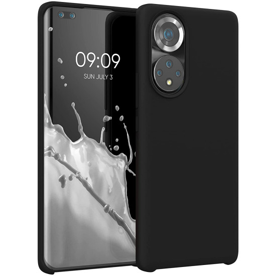 KWmobile Θήκη Σιλικόνης Honor 50 Pro - Soft Flexible Rubber Cover - Black (55482.01)