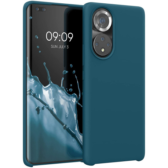 KWmobile Θήκη Σιλικόνης Honor 50 Pro - Soft Flexible Rubber Cover - Teal Matte (55482.57)