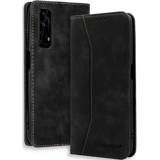 Bodycell Θήκη - Πορτοφόλι Realme 7 - Black (5206015064043)
