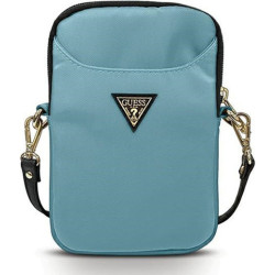 Guess Triangle Logo Phone Bag - Universal Θήκη Κινητών έως 6.7" - Light Blue (GUPBNTMLLB)