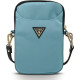 Guess Triangle Logo Phone Bag - Universal Θήκη Κινητών έως 6.7" - Light Blue (GUPBNTMLLB)