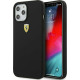 Ferrari On Track Collection with Microfiber - Θήκη Σιλικόνης Apple iPhone 12 Pro Max - Black (FESSIHCP12LBK)