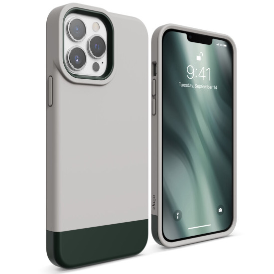 Elago Θήκη Glide - Apple iPhone 13 Pro Max - Stone / Dark Green (ES13GL67-STDGR)
