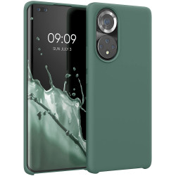 KWmobile Θήκη Σιλικόνης Honor 50 Pro - Soft Flexible Rubber Cover - Forest Green (55482.166)