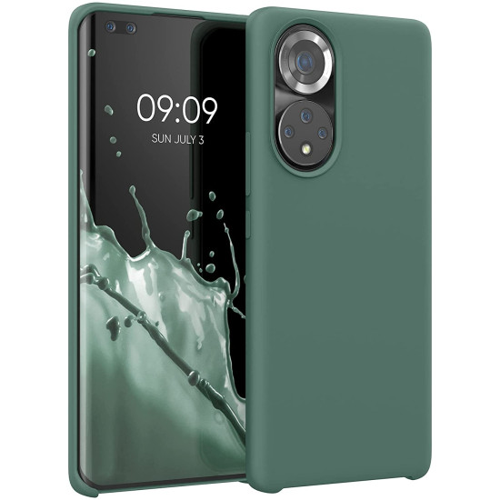 KWmobile Θήκη Σιλικόνης Honor 50 Pro - Soft Flexible Rubber Cover - Forest Green (55482.166)