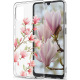 KWmobile Θήκη Σιλικόνης Samsung Galaxy A02s - Magnolias / Pink / White / Transparent (54046.02)
