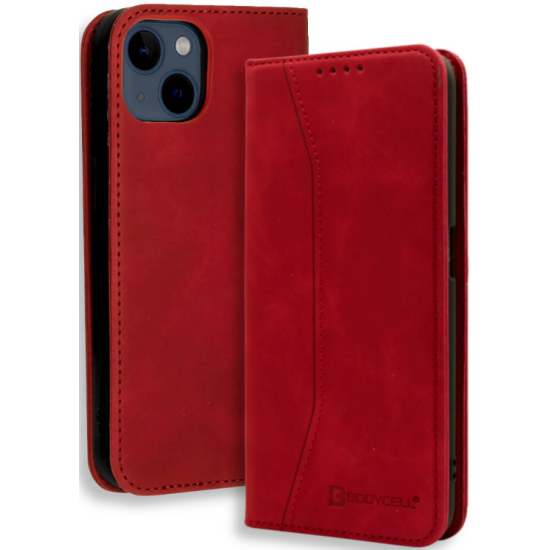 Bodycell Θήκη - Πορτοφόλι Apple iPhone 13 mini - Red (5206015066924)