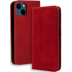 Bodycell Θήκη - Πορτοφόλι Apple iPhone 13 - Red (5206015066955)