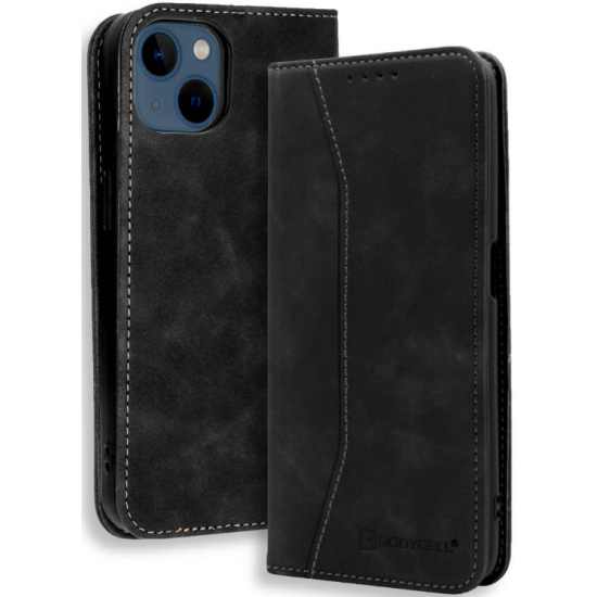 Bodycell Θήκη - Πορτοφόλι Apple iPhone 13 - Black (5206015066931)