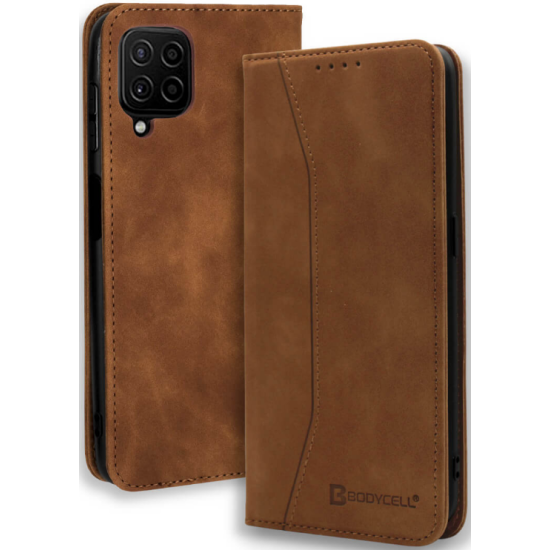 Bodycell Θήκη - Πορτοφόλι Samsung Galaxy A22 4G - Brown (5206015066825)