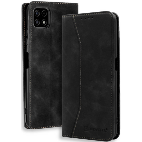 Bodycell Θήκη - Πορτοφόλι Samsung Galaxy A22 5G - Black (5206015066849)