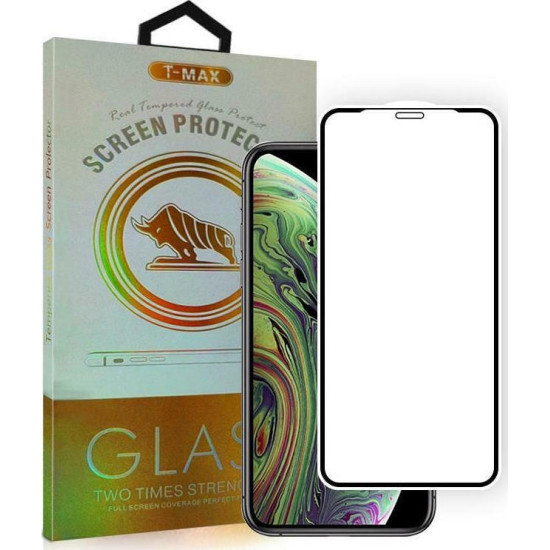 T-Max Premium 3D Tempered Glass Full Glue Fluid Despensing - Αντιχαρακτικό Γυαλί Οθόνης Apple iPhone 13 Pro Max - Black (5206015067099)