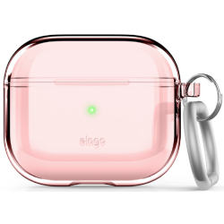 Elago AirPods 3 Clear TPU Hang Case - Ημιδιάφανη Θήκη για AirPods 3rd Gen - Lovely Pink (EAP3CL-HANG-LPK)