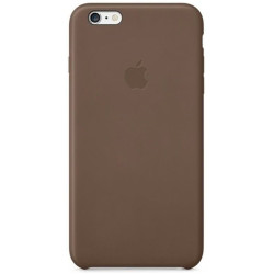 Official Apple Leather Case - Δερμάτινη Θήκη Apple iPhone 6S Plus / 6 Plus - Olive Brown (MGQR2ZM/A)