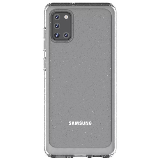 Official Samsung Glitter Cover by Araree - Θήκη Σιλικόνης Samsung Galaxy A31 - Transparent (GP-FPA315KDCTW)