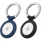 ESR Cloud Θήκη / Μπρελόκ Σιλικόνης Apple AirTag 2 / 1 - Black / Blue - 2 Τεμάχια (4894240130742)