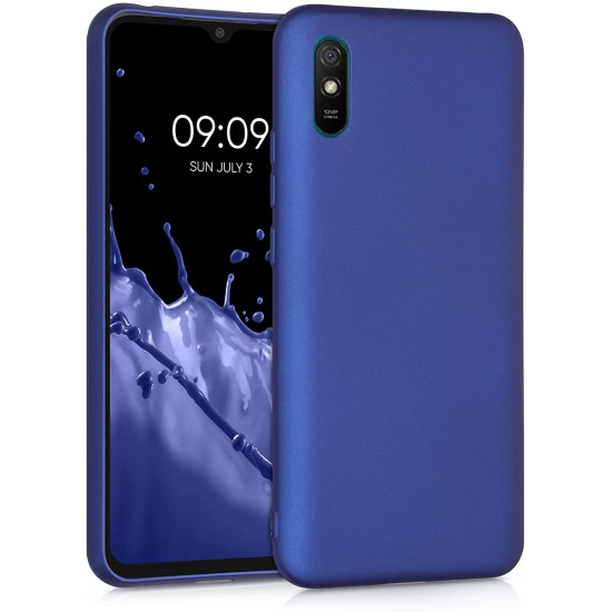 KWmobile Θήκη Σιλικόνης Xiaomi Redmi 9A / 9AT / 9i - Metallic Blue (53271.64)