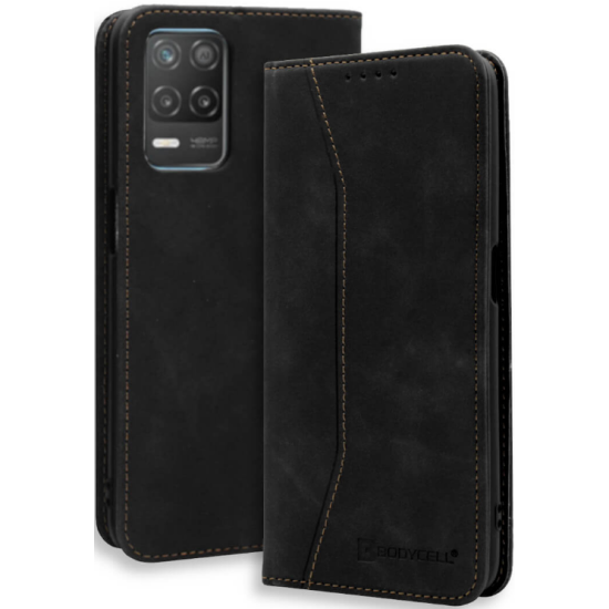 Bodycell Θήκη - Πορτοφόλι Realme 8 5G - Black (5206015067174)