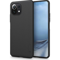 Nillkin Θήκη Super Frosted Shield Xiaomi 11 Lite 5G NE / Mi 11 Lite & Kickstand - Βlack (6902048214620)