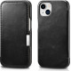 iCarer Vintage Series Side-Open Δερμάτινη Θήκη Apple iPhone 13 - Black (RIX1306-BK)