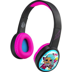 eKids LOL! Surprise Remix - Ασύρματα Ακουστικά Κεφαλής Bluetooth για Παιδιά - Black / Purple (LL-B36VM)