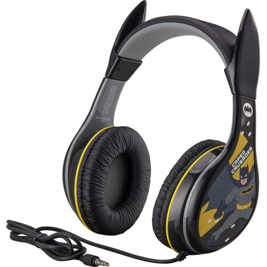 eKids Batman - Ενσύρματα Ακουστικά Κεφαλής για Παιδιά - Black / Yellow (RI-140BM)