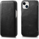 iCarer Vintage Series Curved Edge - Δερμάτινη Θήκη Apple iPhone 13 mini - Black (RIX1301-BK)