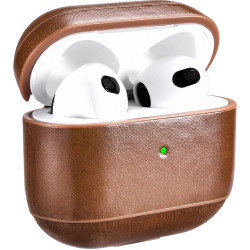 iCarer Vintage Δερμάτινη Θήκη για Apple AirPods 3rd Gen - Brown (IAP056-BN)