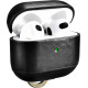 iCarer Vintage Δερμάτινη Θήκη με Γάντζο για Apple AirPods 3rd Gen - Black (IAP057-BK)