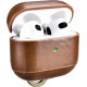 iCarer Vintage Δερμάτινη Θήκη με Γάντζο για Apple AirPods 3rd Gen - Brown (IAP057-BN)