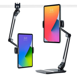 Twelve South HoverBar Duo - Βάση Αλουμινίου με Βραχίονα για Tablet έως 15" - Black (811370023380)