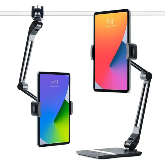 Twelve South HoverBar Duo - Βάση Αλουμινίου με Βραχίονα για Tablet έως 15" - Black (811370023380)