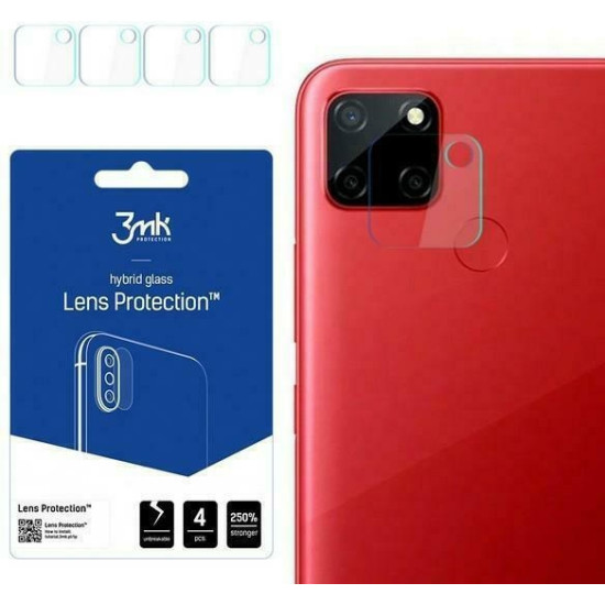 3MK Hybrid Glass Camera Protector - Αντιχαρακτικό Υβριδικό Προστατευτικό Γυαλί για Φακό Κάμερας Realme C12 - 4 Τεμάχια (5903108372299)