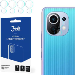 3MK Hybrid Glass Camera Protector - Αντιχαρακτικό Υβριδικό Προστατευτικό Γυαλί για Φακό Κάμερας Xiaomi Mi 11 - 4 Τεμάχια (5903108360173)