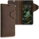 Kalibri Δερμάτινη Suede Θήκη Πορτοφόλι Google Pixel 6 - Brown (55823.05)