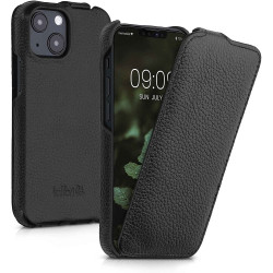 Kalibri Δερμάτινη Θήκη Flip Apple iPhone 13 mini - Ultra Slim Leather Protective Phone Cover - Black (56409.01)