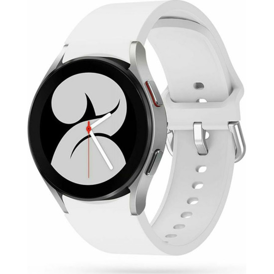 Tech-Protect Λουράκι Σιλικόνης Iconband Samsung Galaxy Watch FE / 7 / 6 / 5 / 5 Pro / Watch 4 / Classic 4 (47/46/45/44/43/42/40mm) - White (9589046917387)