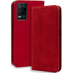 Bodycell Θήκη - Πορτοφόλι Realme 8 5G - Red (5206015067198)
