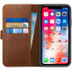 Rosso Deluxe Δερμάτινη Θήκη Πορτοφόλι Apple iPhone XR - Brown (8719246158346)