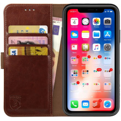 Rosso Element PU Θήκη - Πορτοφόλι Apple iPhone XR - Brown (8719246158384)