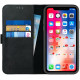 Rosso Deluxe Δερμάτινη Θήκη Πορτοφόλι Apple iPhone XR - Black (8719246158353)