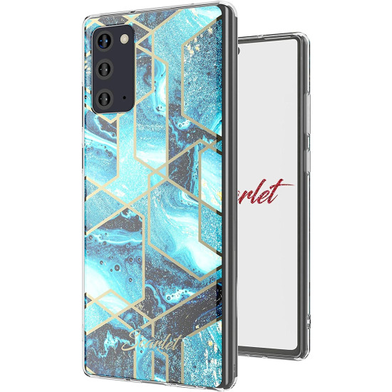 Ghostek Θήκη Stylish Scarlet Samsung Galaxy Note 20 - Blue Waves (SCACAS059)